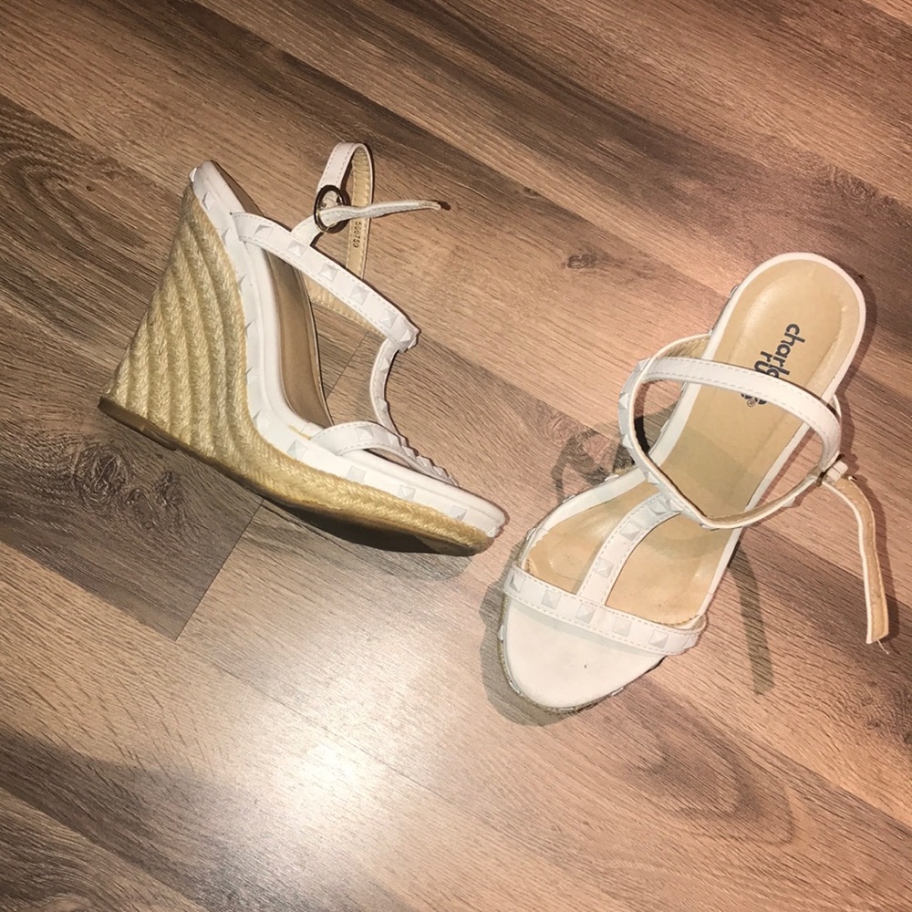 Strappy wedges